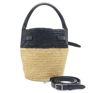 Celine Big Bag Nano Bucket 2-Way Handbag Raffia